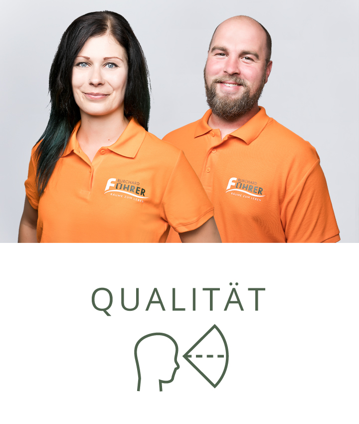 Qualität Eine Pflegerin und ein Pfleger stehen für Qualität unseres Unternehmens